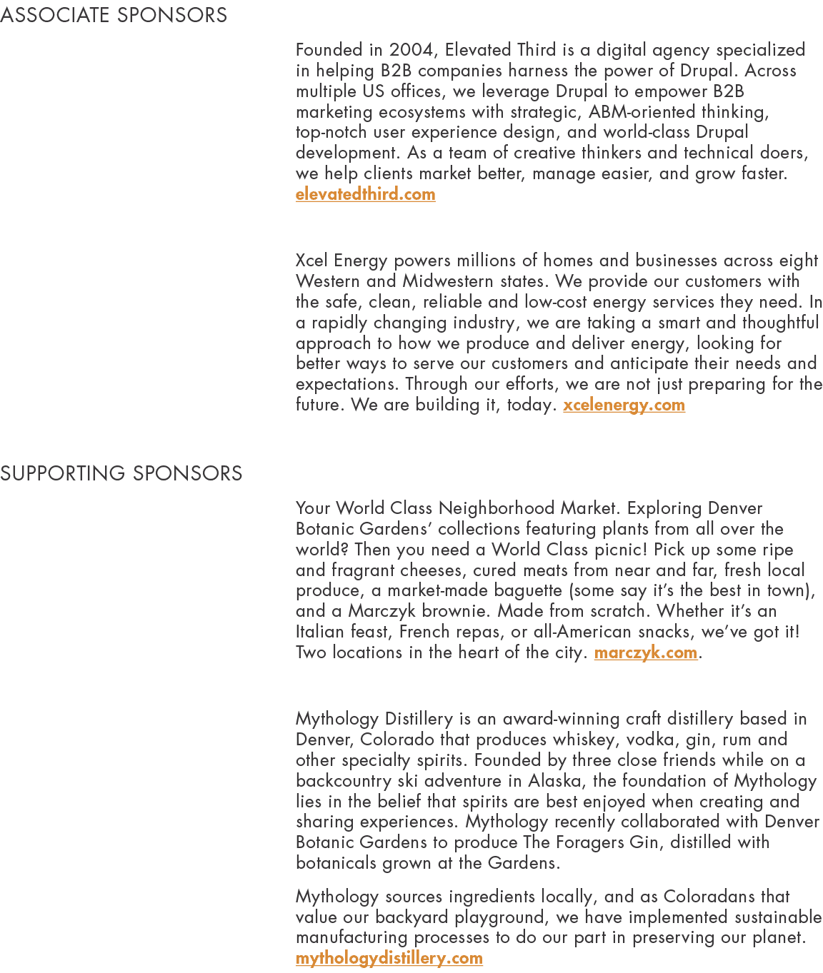Associate Sponsors Founded in 2004, Elevated Third is a digital agency specialized in helping B2B companies harness t   