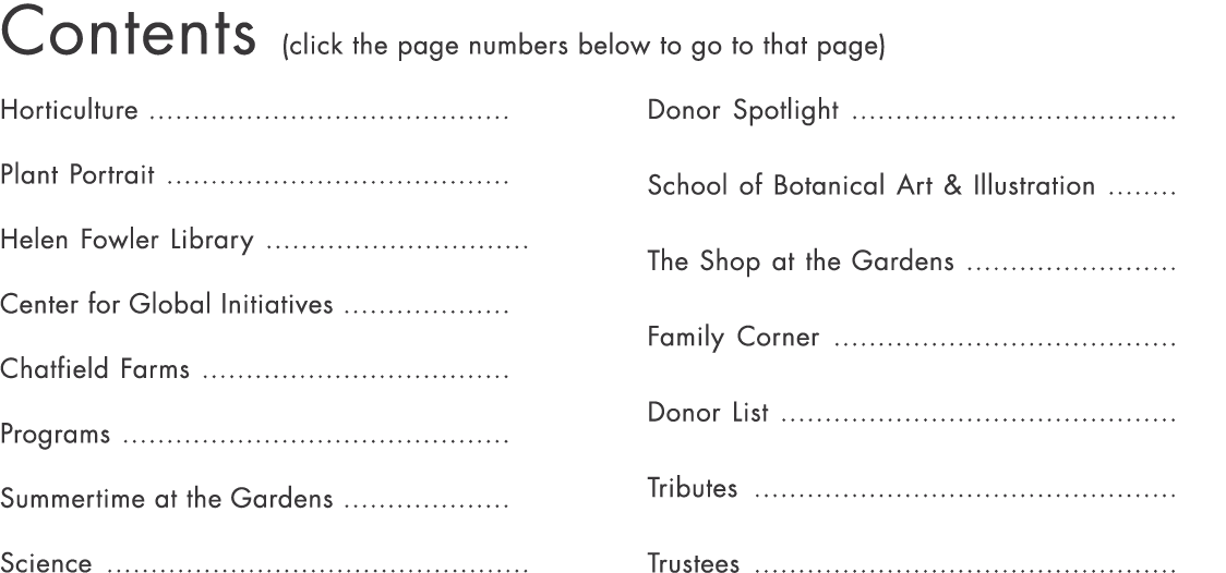 Contents (click the page numbers below to go to that page) Horticulture                                           Pla   