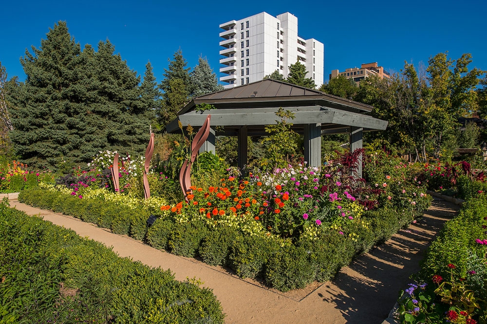 Walking trails behind the gazebo