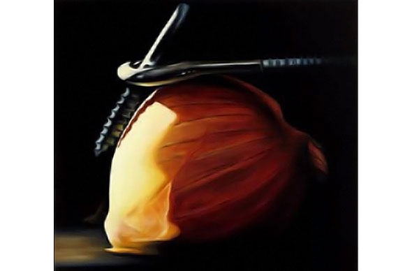 painting of fasteners and a plant