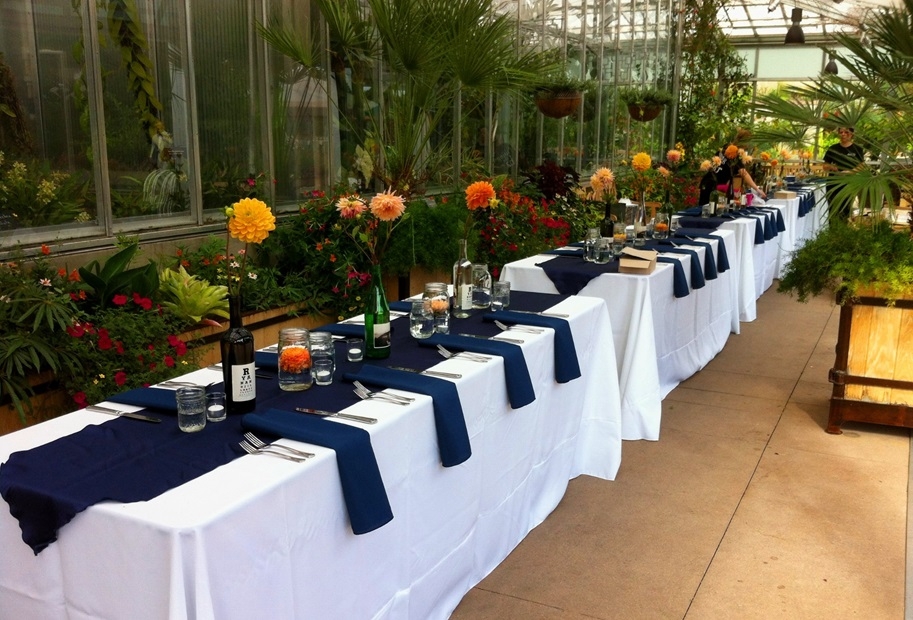 reception at the orangery