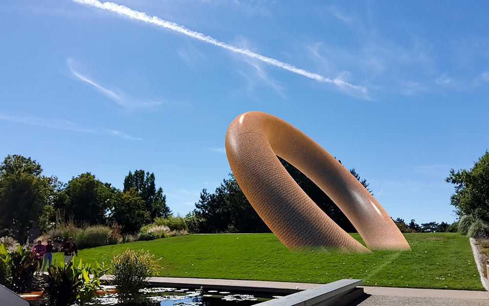 Mohammed Kazem, Directions (Zero), augmented reality artwork, 2010/2021.