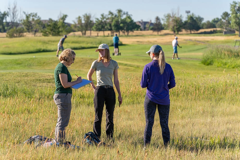 Botanists at golf course