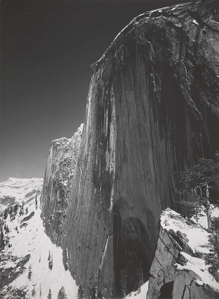 Ansel Adams, “Monolith, the Face of Half Dome, Yosemite National Park, California,” photograph, 1927. Center for Creative Photography, Ansel Adams Archive © The Ansel Adams Publishing Rights Trust.