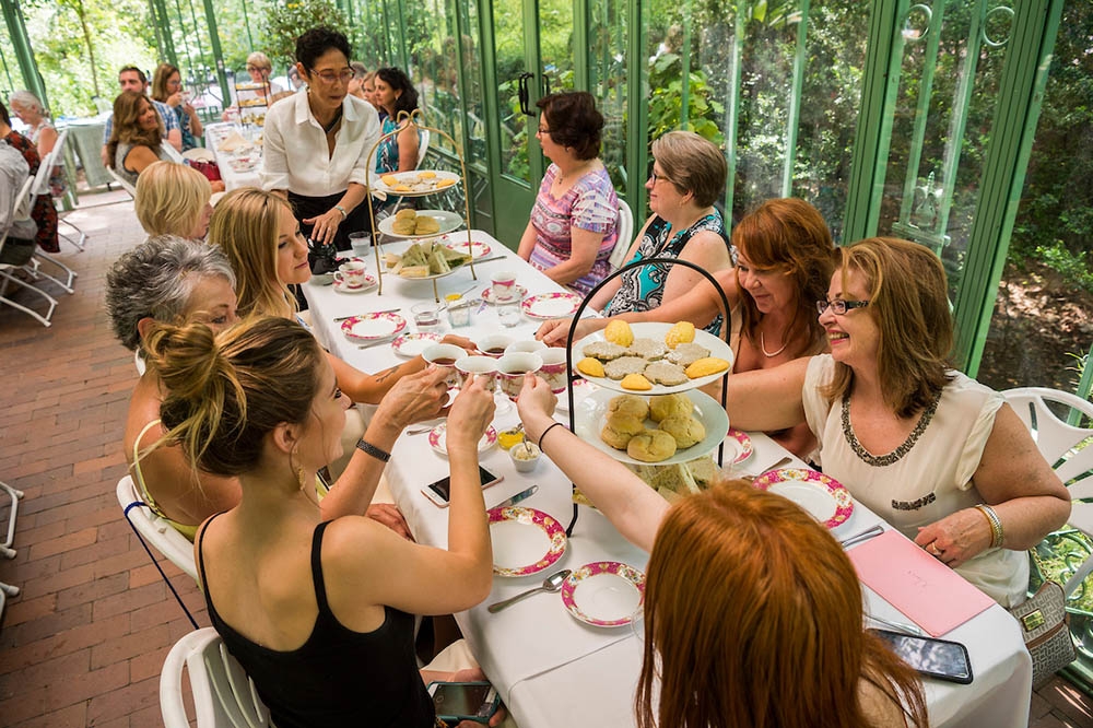 Solarium set for tea