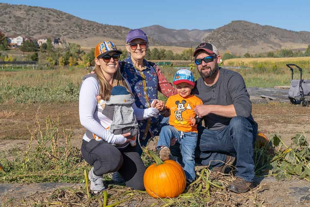 Family at Pumpkin Festival