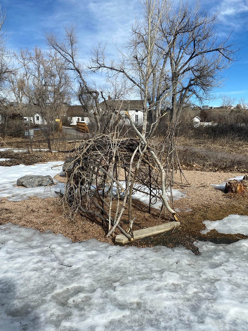 Stick structure in Children's Play Area