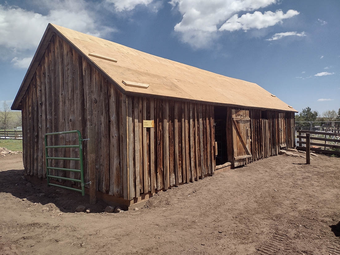 stables with support installed