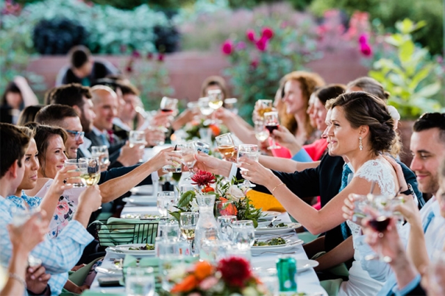 annuals garden wedding