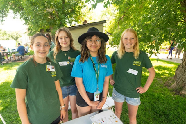 Teen volunteers at Lavender Festival