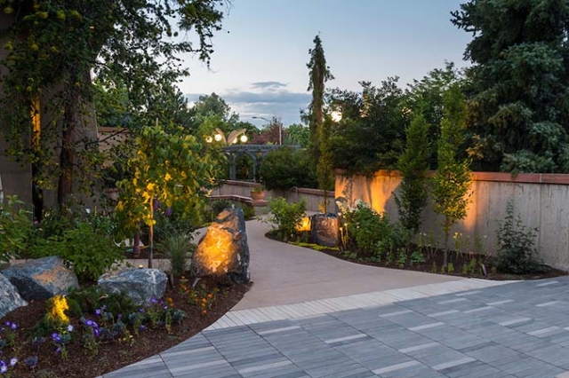 Sensory Garden at twilight